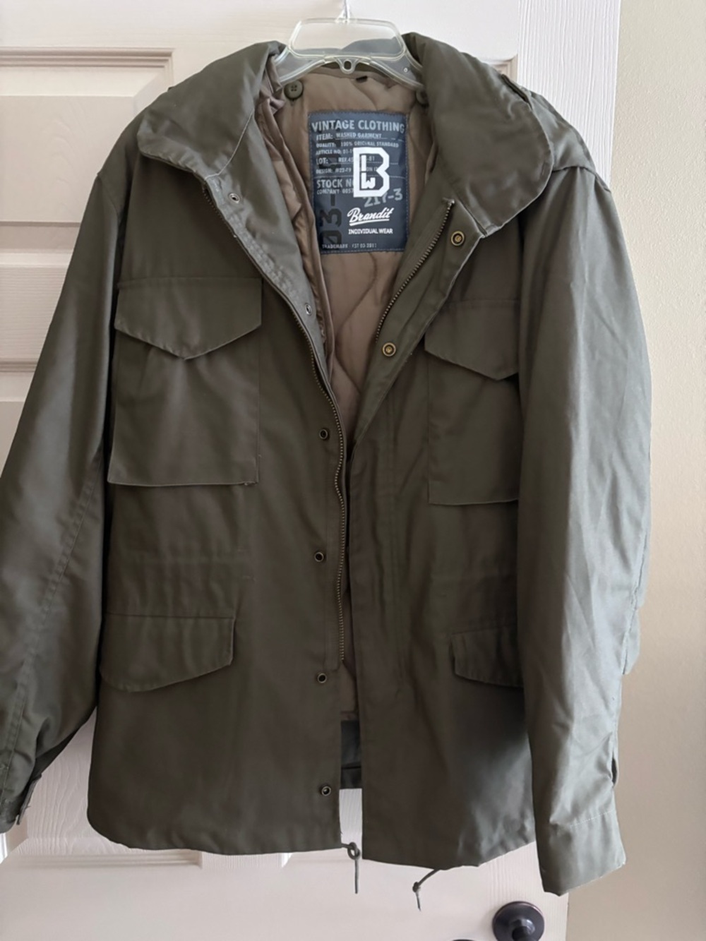 Olive Green Men's Military Field Jacket